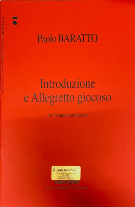 Introduzione e Allegretto giocoso pour Trompette avec Piano
