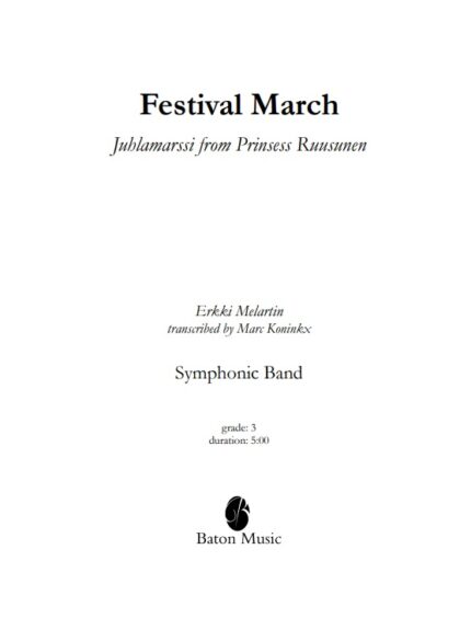 Festival March - Juhlamarssi from Prinsessa Ruusunen