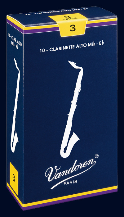 Anches traditionnelles Clarinettes Alto Vandoren Série Bleue