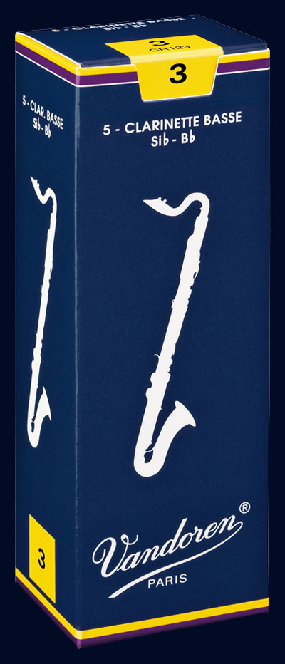 Anches traditionnelles Clarinettes Basse Vandoren série Bleue