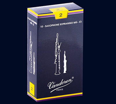 Anches traditionnelles Saxophone Sopranino Vandoren série Bleue