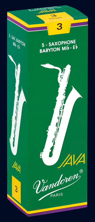 Anches Saxophone Baryton Vandoren série Java Verte