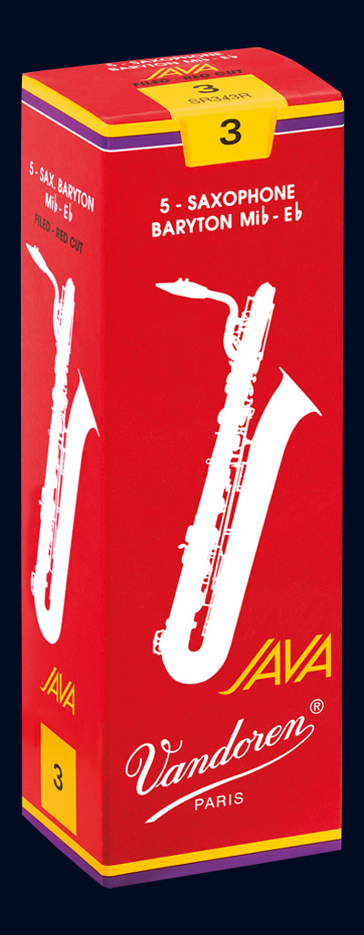 Anches Saxophone Baryton Vandoren série Java Rouge